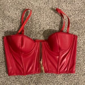 Meshki red bustier